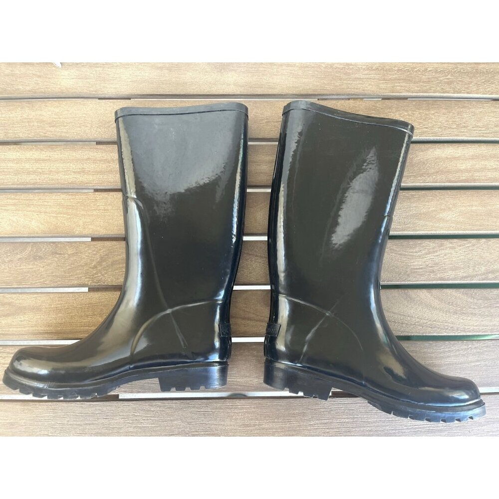 Columbia Women's Downpour Rubber Rain Boots Black Size 6M Waterproof NEW - Picture 10 of 12